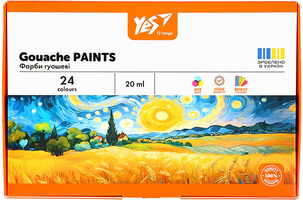 Фото - Краски YES Orange Line 24 цв. по 20 мл (230434)