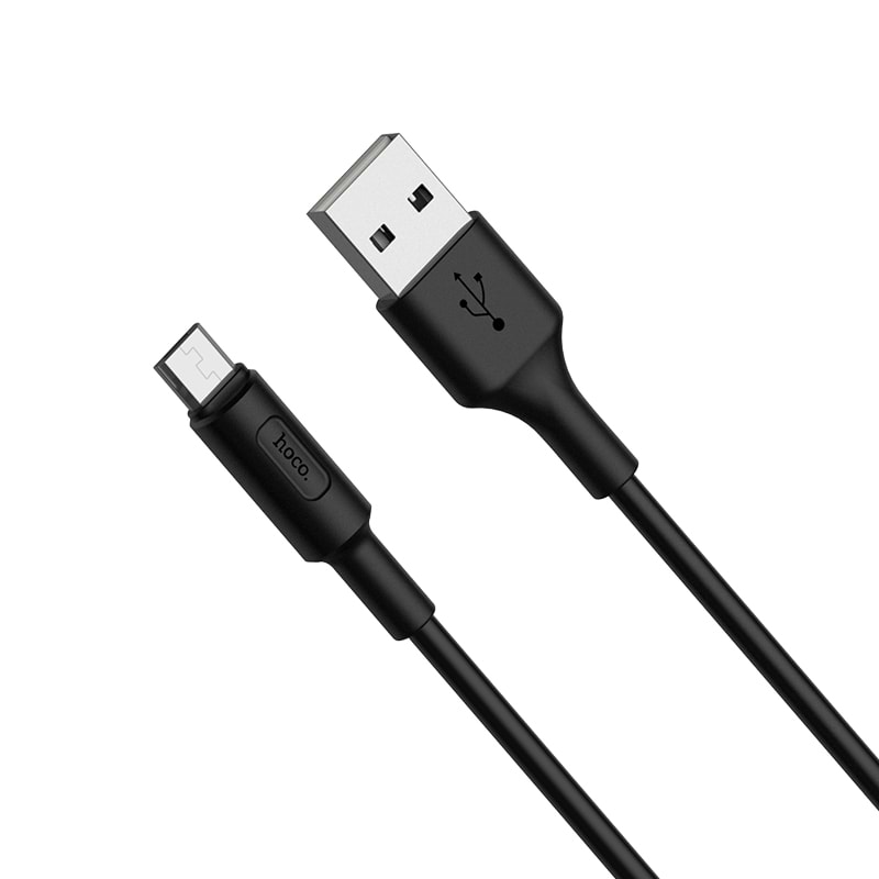 Кабель синхронізації даних HOCO X25 USB to Micro 2A, 1m Black (6957531080121)