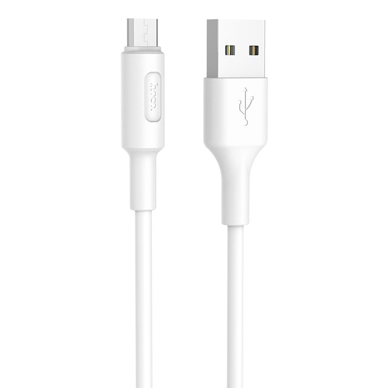 Кабель HOCO X25 USB to Micro 2A, 1m White (6957531080138)