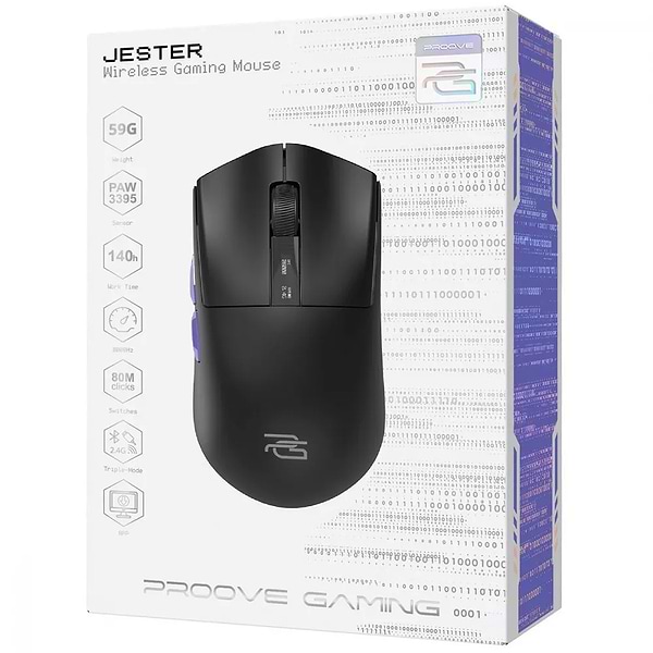 Фото - Миша бездротова ігрова Proove Gaming Jester Black (WMJS00022001)