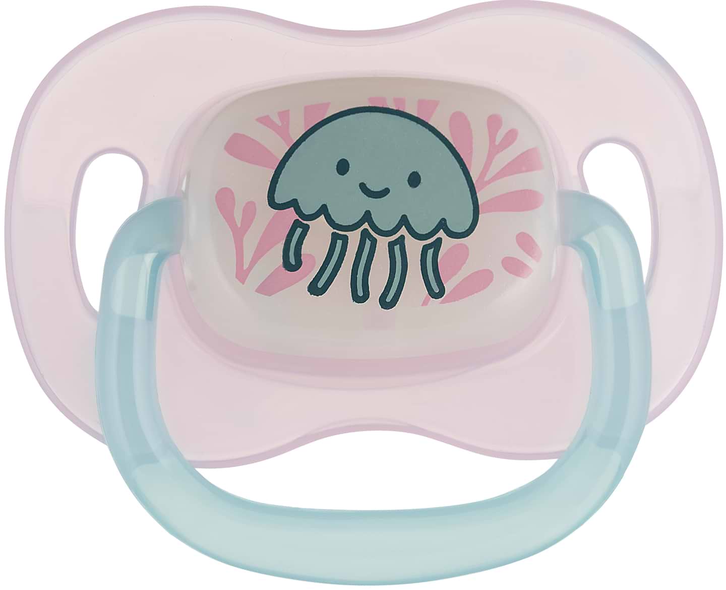 Кругла пустушка Canpol babies 6-18 міс Love&Sea - рожева (34/901_pin)