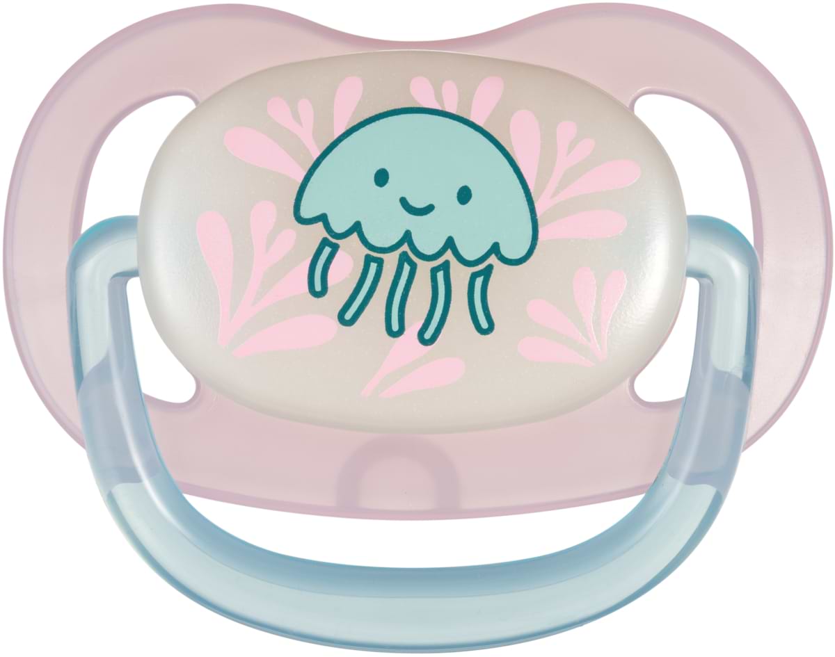 Анатомічна пустушка Canpol babies 6-18 міс Love&Sea - рожева (34/909_pin)