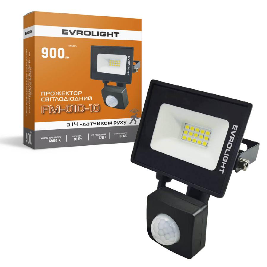 Светодиодный прожектор EVROLIGHT FM-01D-10 10W 6400К (000057039) - Фото 1