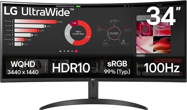 Фото - Монитор LG 34WR50QK-B