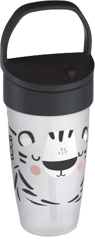 Стакан-непроливайка детский Lovi JUNIOR Salt&Pepper с трубочкой, 350 мл.  (35/357)