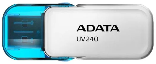 Флеш USB ADATA USB 2.0 AUV 240 64Gb White (AUV240-64G-RWH)