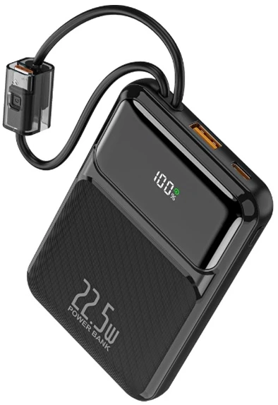 Батарея мобільна WUW 10000mAh Black (Y158)