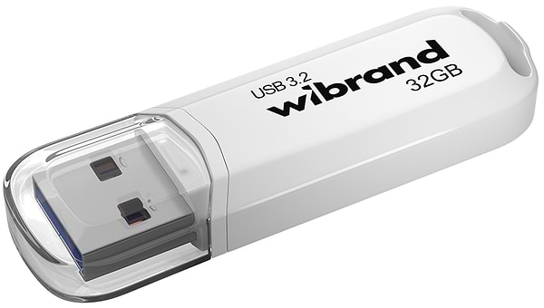 Фото - Флеш USB Wibrand USB 3.2 Gen1 Marten 32GB White (WI3.2/MA32P10W)
