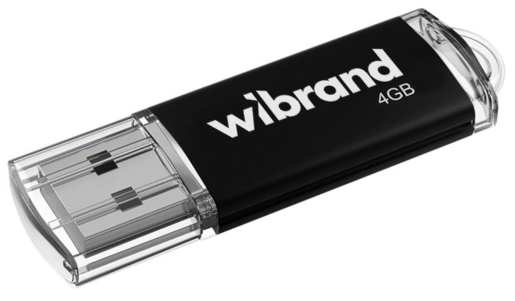 Флеш USB Wibrand USB 2.0 Cougar 4Gb Black (WI2.0/CU4P1B)