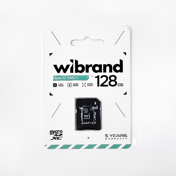 Фото - Карта памяти Wibrand 128Gb class 10 adapter SD (WICDHU1/128GB-A)