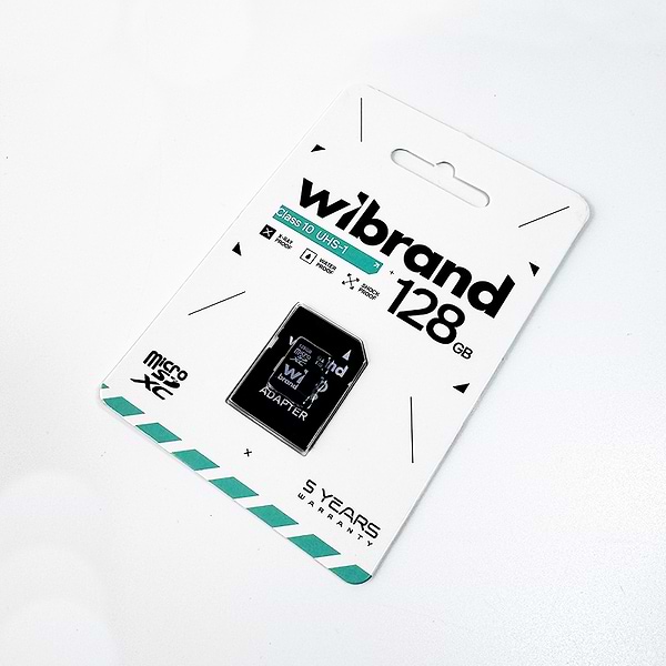 Фото - Карта памяти Wibrand 128Gb class 10 adapter SD (WICDHU1/128GB-A)