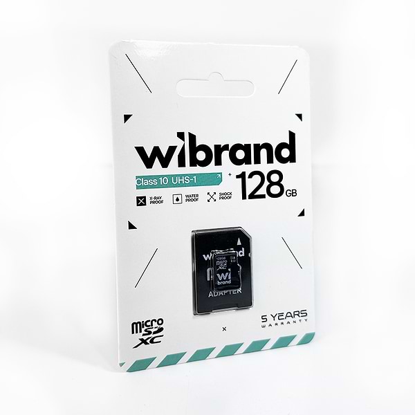 Фото - Карта памяти Wibrand 128Gb class 10 adapter SD (WICDHU1/128GB-A)