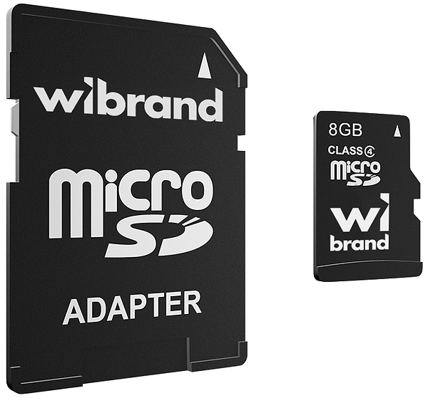 Фото - Карта пам'яті Wibrand 8Gb class 4 adapter SD (WICDC4/8GB-A)