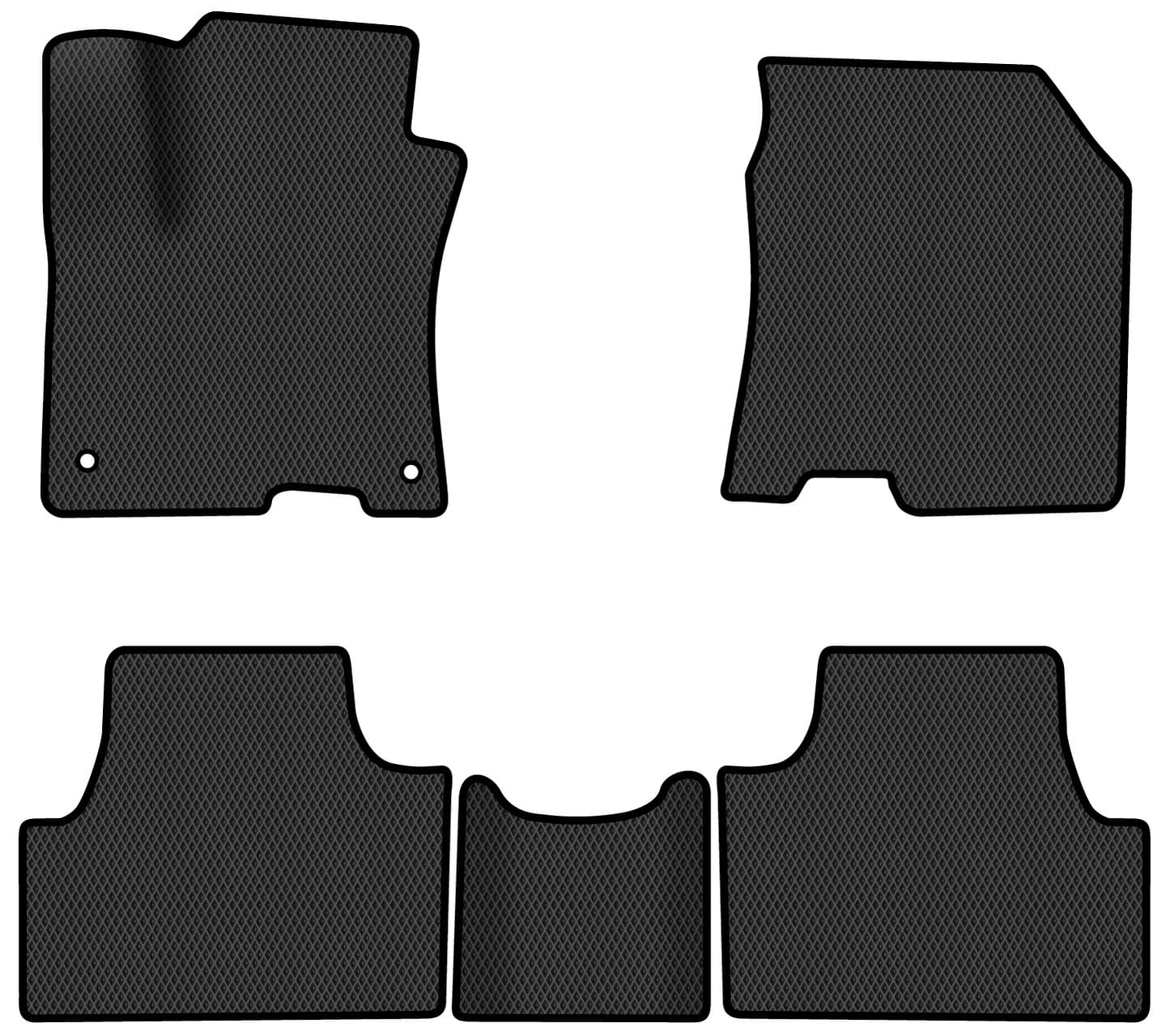 EVA килимки в салон авто EVAtech для Kona Electric Hyundai 2017-2023 1 покоління SUV EU HY1505CE5KH2RBB