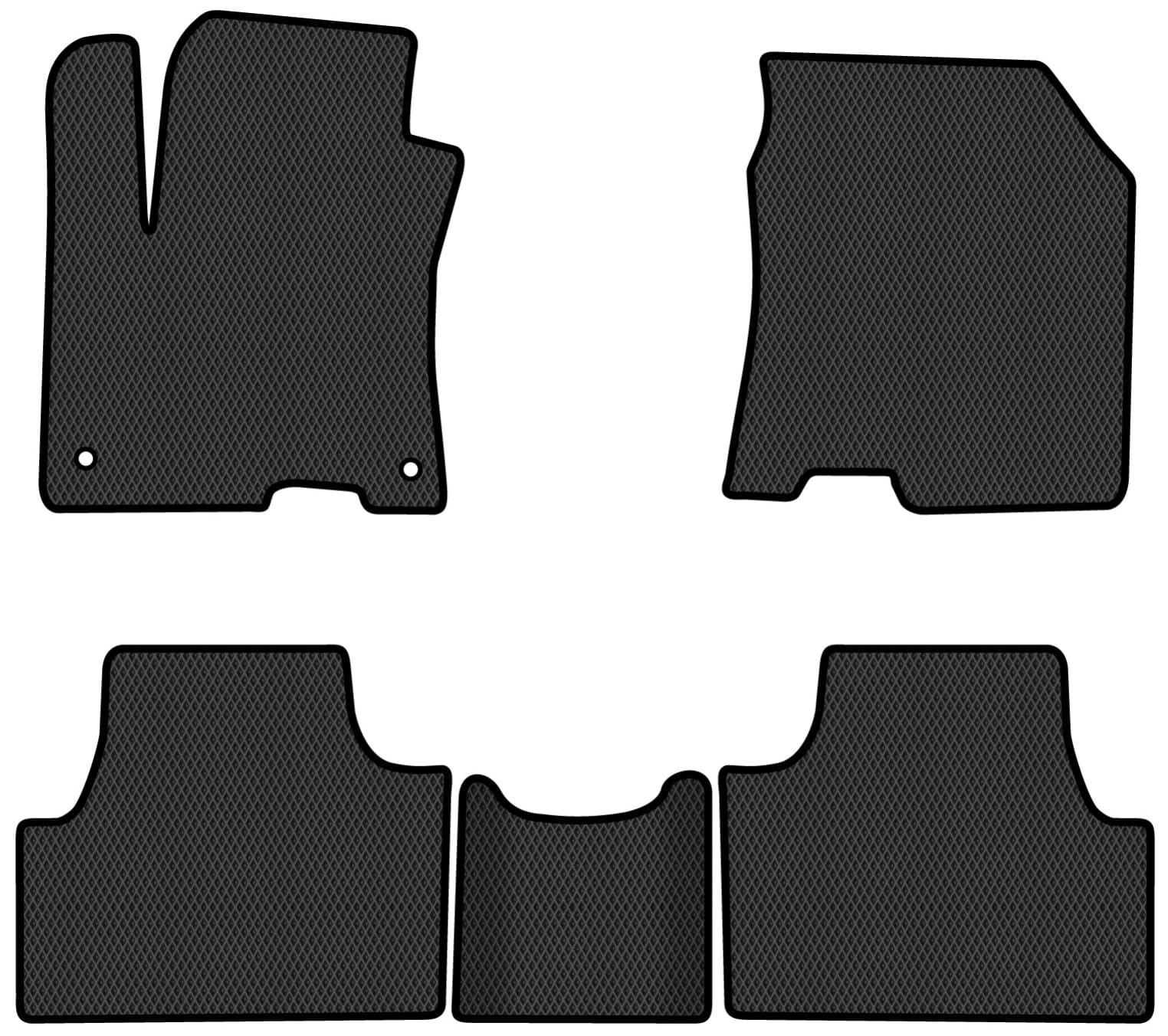 EVA килимки в салон авто EVAtech для Kona Electric Hyundai 2017-2023 1 покоління SUV EU HY1505CV5KH2RBB