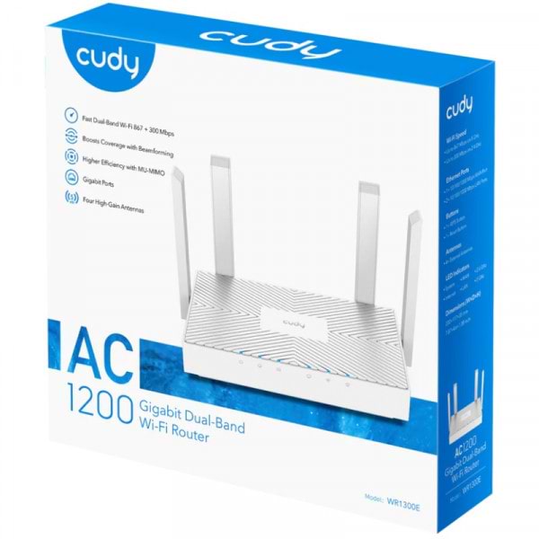 Фото - Маршрутизатор інтернет WiFi5 Cudy WR1300E