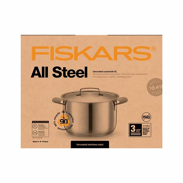 Фото - Каструля Fiskars All Steel 5 л (1064752)