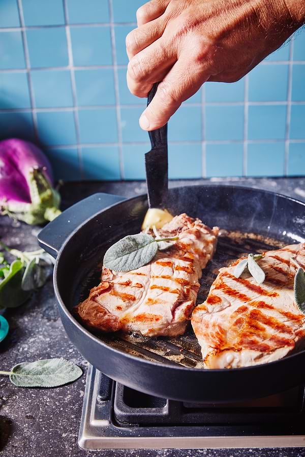 Фото - Сковорода гриль KitchenAid Matte Oven-to-table 26 см (CC004600-001)