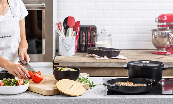 Фото - Сковорода гриль KitchenAid Matte Oven-to-table 26 см (CC004600-001)