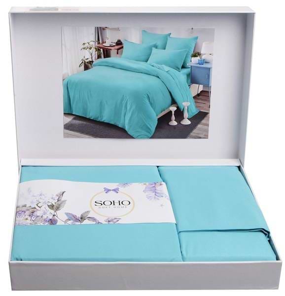 Фото - Комплект постільної білизни SOHO Lounge 200х230 One Turquoise (A130199)