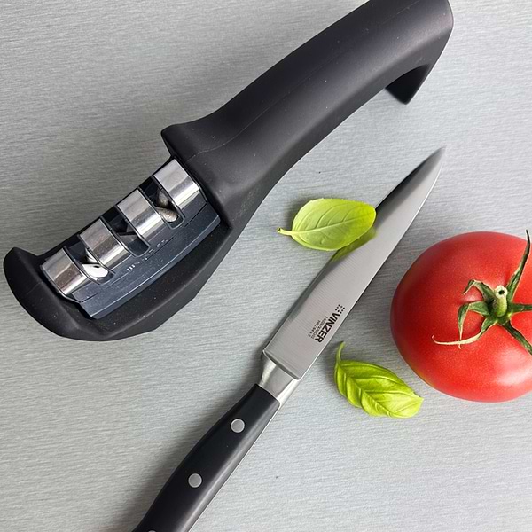 Фото - Точилка кухонных ножей Vinzer 3 в 1 (50530)