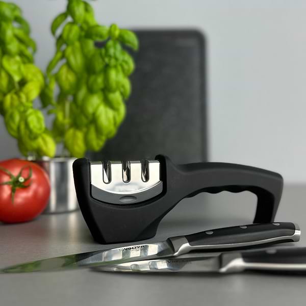 Фото - Точилка кухонных ножей Vinzer 3 в 1 (50530)