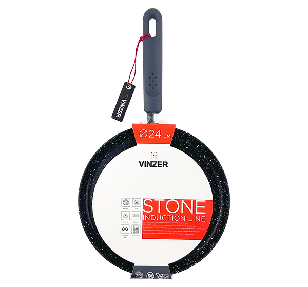 Фото - Сковорода для блинов Vinzer Stone Induction Line 24 см (50447)