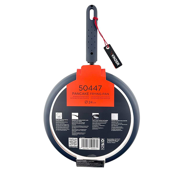 Фото - Сковорода для блинов Vinzer Stone Induction Line 24 см (50447)