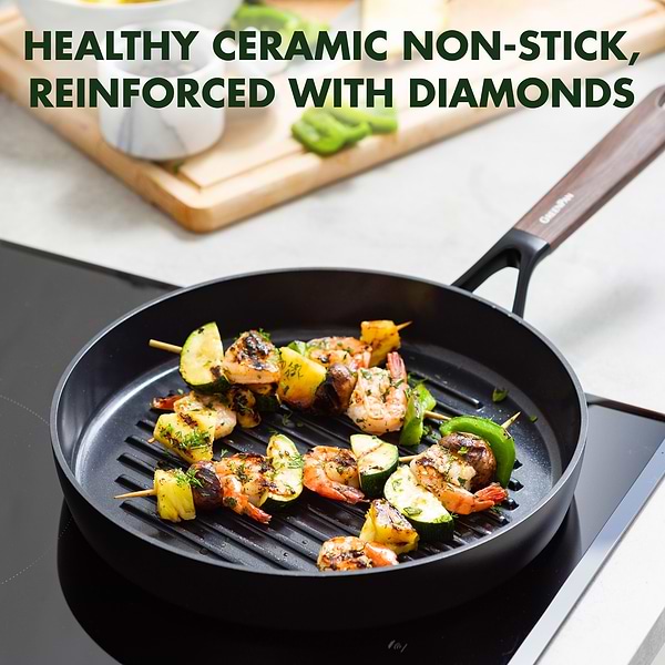 Фото - Сковорода гриль Green Pan Eco Smartshape 28 см (CC006444-001)