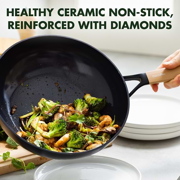 Фото - Сковорода ВОК Green Pan Eco Smartshape 28 см (CC006448-001)