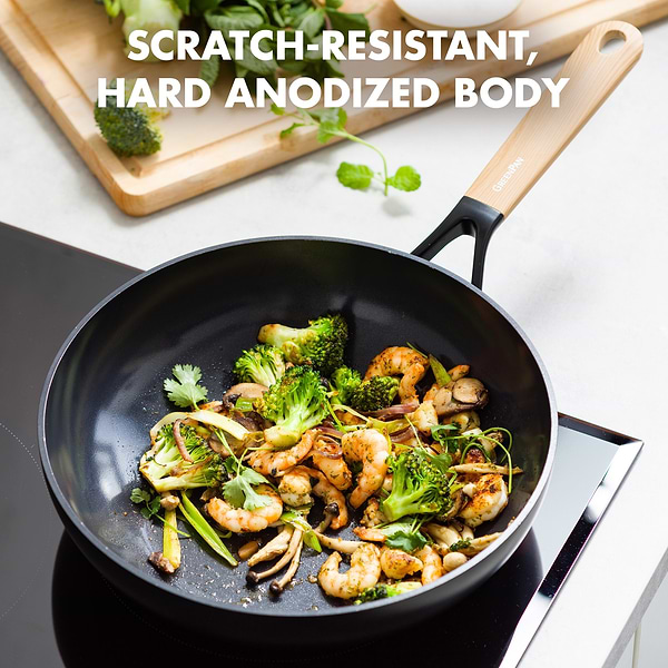 Фото - Сковорода ВОК Green Pan Eco Smartshape 28 см (CC006448-001)