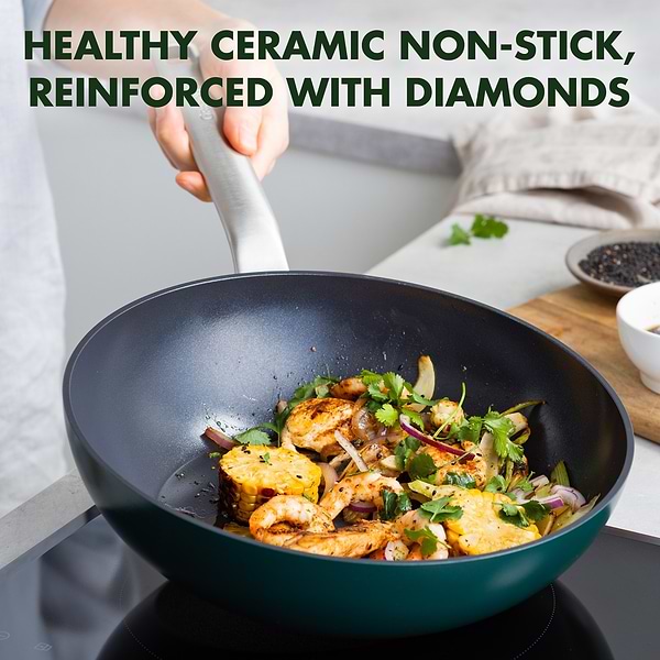 Фото - Сковорода ВОК Green Pan Evolution 28 см (CC006392-001)