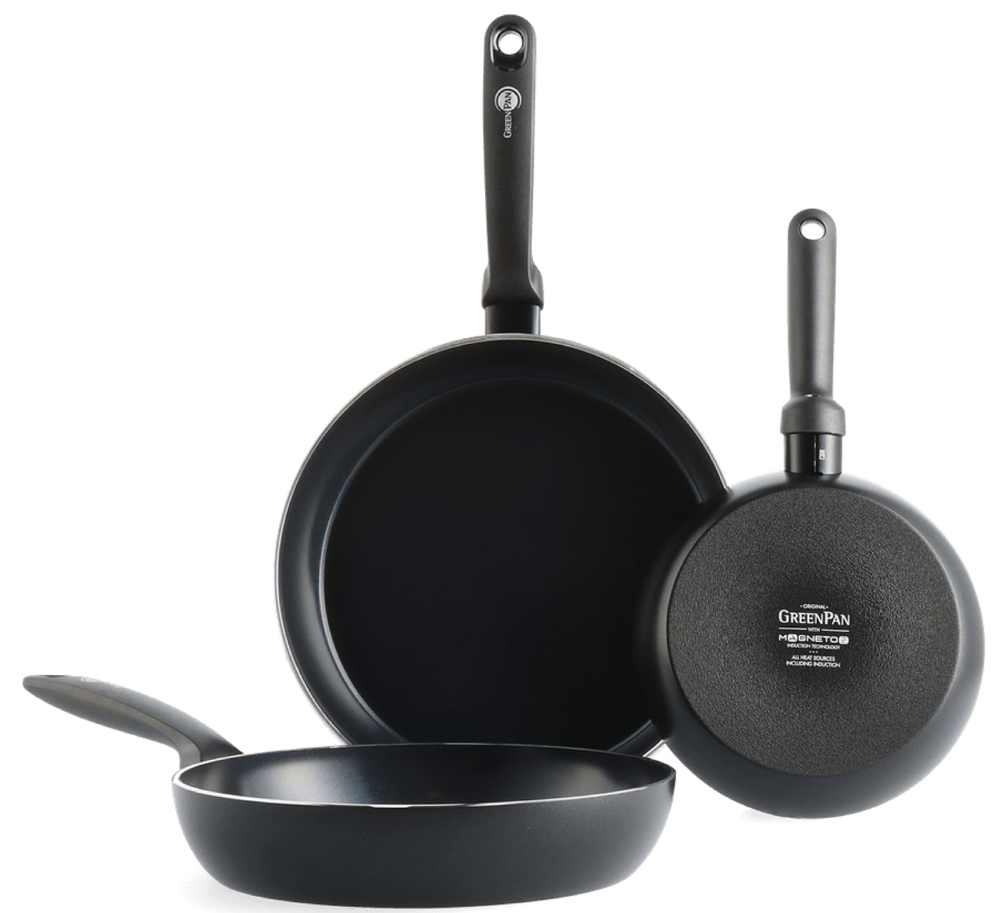 Набір сковорідок Green Pan Torino 20+24+28 см (CC003328-001) - Фото 1