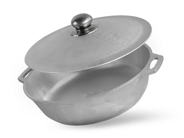 Фото - Сковорода универсальная Brizoll 5-2460-4 Monolith 240х60 мм, с алюминиевой крышкой