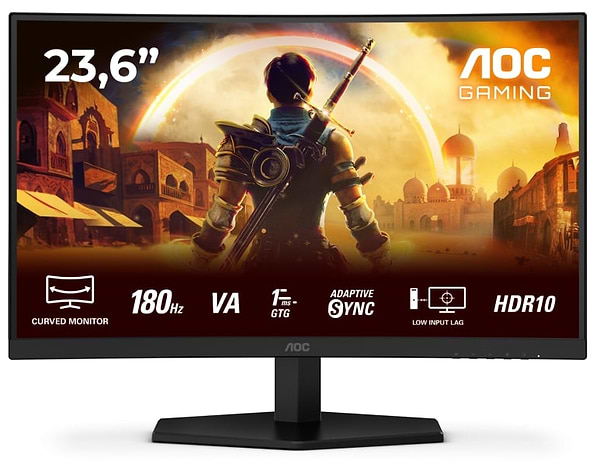 Фото - Монитор игровой AOC C24G42E Black/Red