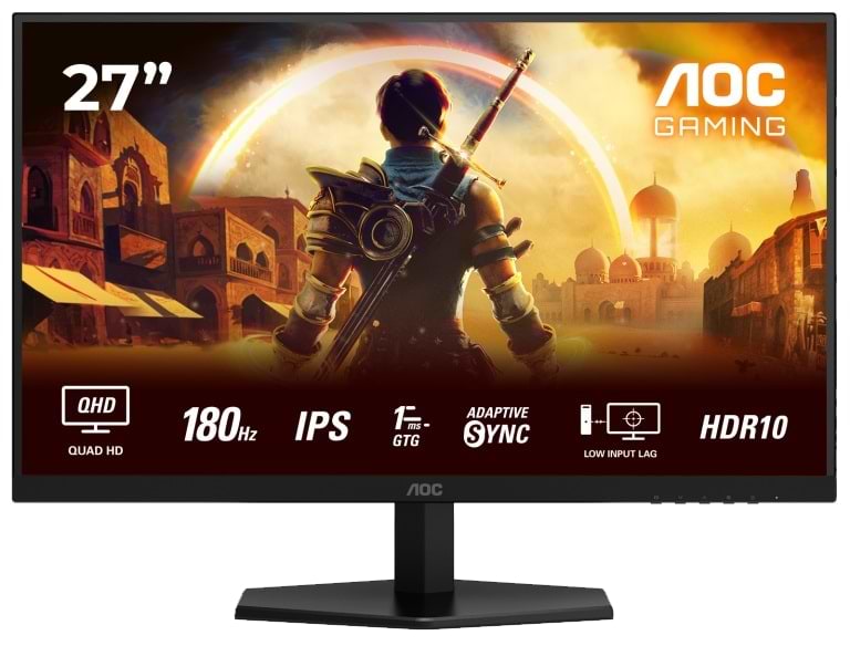 Монитор игровой AOC Q27G42XE Black/Red - Фото 1