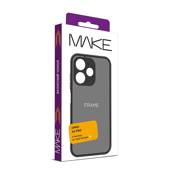 Фото - Чехол для смартфона MAKE Oppo A5 Pro Frame Black (MCF-OA5PBK)