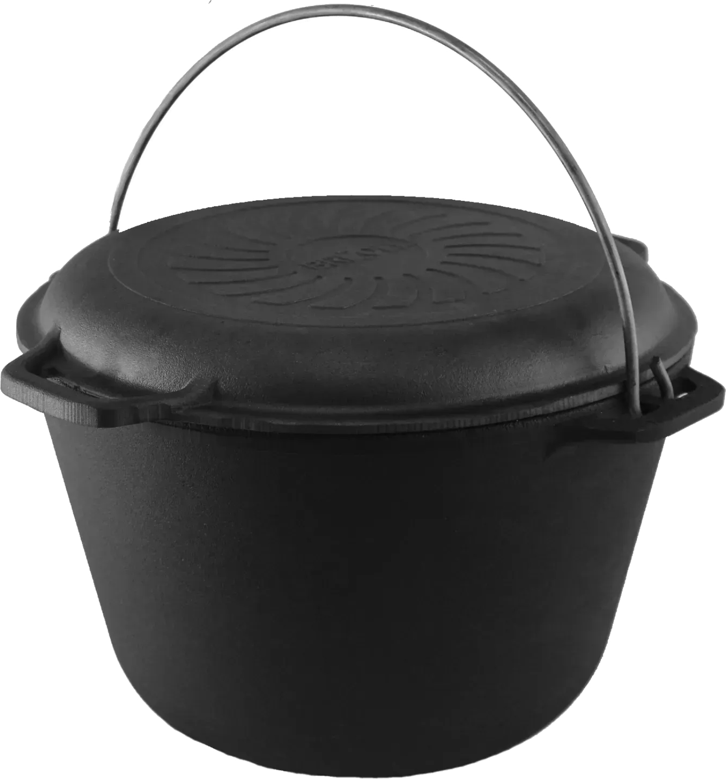 Казан Brizoll KT08-2 Туризм 8 л, туристичний з кришкою-сковородою - Фото 1