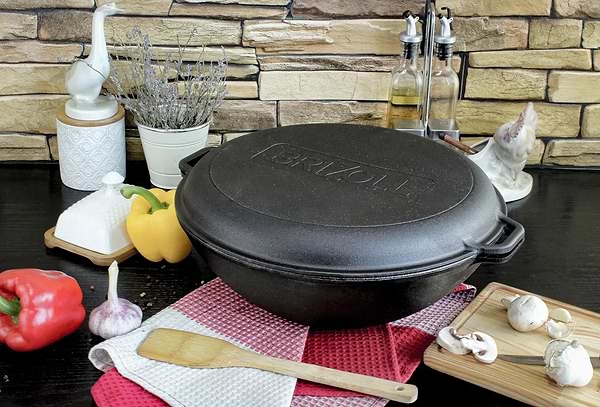 Фото - Котел Brizoll W36-2 WOK 8 л, с крышкой-сковородкой