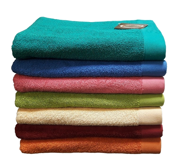 Фото - Набір рушників Zastelli махрові Border для ванної 70х140 см 2 шт. Зелений Помаранчевий (19246)