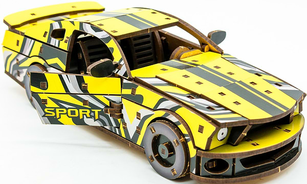 Фото - 3D пазлы PuzzleOk Muscle Car 162 дет., желтый цвет (Puz-00638)