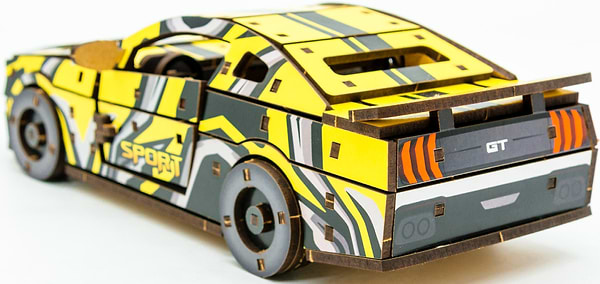 Фото - 3D пазлы PuzzleOk Muscle Car 162 дет., желтый цвет (Puz-00638)