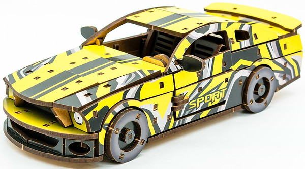 Фото - 3D пазлы PuzzleOk Muscle Car 162 дет., желтый цвет (Puz-00638)