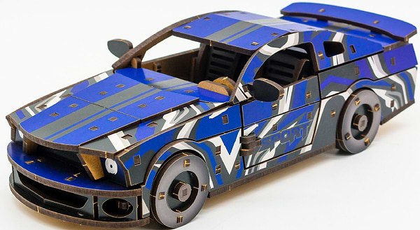 Фото - 3D пазли PuzzleOk "Muscle Car" 162 дет., синій колір (Puz-00642)