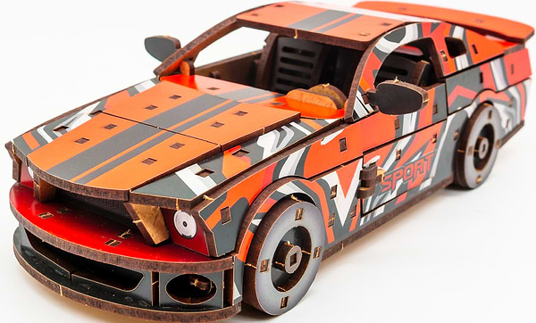 Фото - 3D пазли PuzzleOk "Muscle Car" 162 дет., червоний колір (Puz-00641)