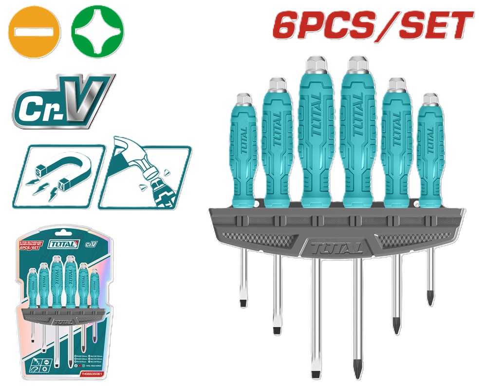 Набір викруток Total 6 шт. (THGSS35061)