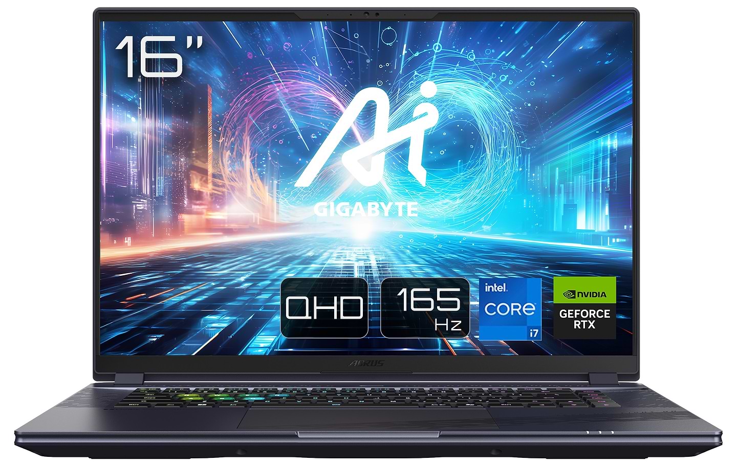 Ноутбук игровой Gigabyte Aorus 16X 9SG 2024 (AORUS 16X 9SG-43UAC64SD) Midnight Gray - Фото 1