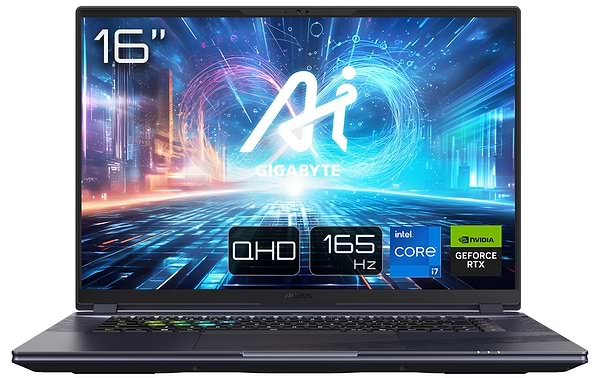 Фото - Ноутбук ігровий Gigabyte Aorus 16X 9SG 2024 (AORUS 16X 9SG-43UAC64SD) Midnight Gray