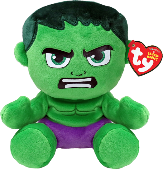 Мягкая игрушка TY Marvel Халк 15 см (44004) - Фото 1