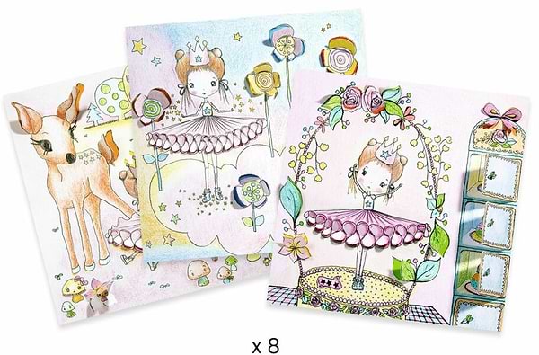 Фото - Набір для малювання Djeco Маленькі віконця Пупі (DJ09699)